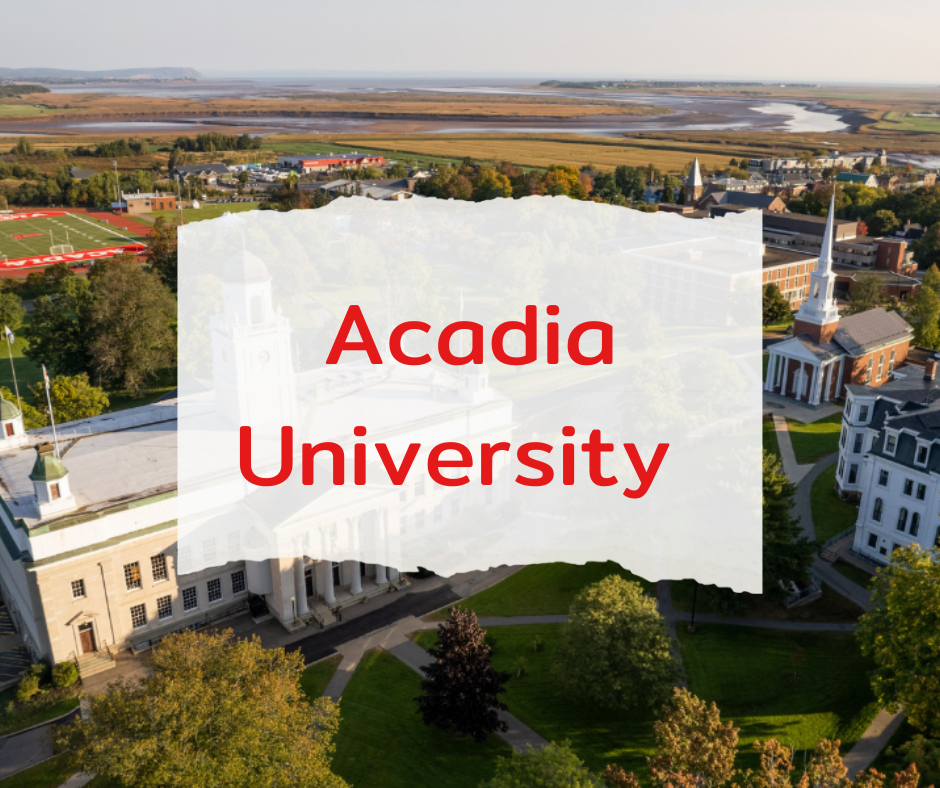 Trường Acadia University - Bang Nova Scotia, Canada 2024