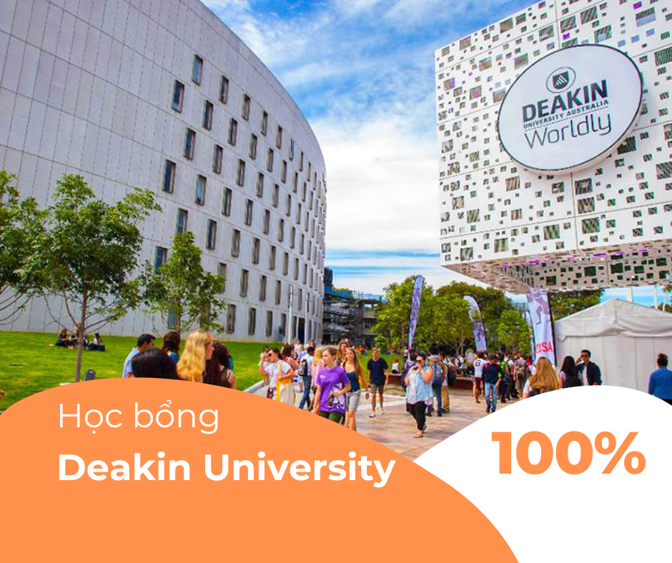 Học bổng 100% từ Deakin University, Melbourne 2024