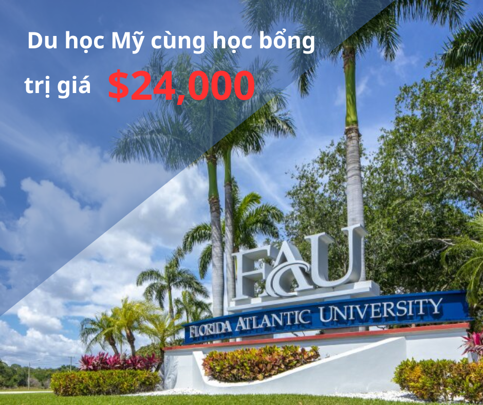 Học bổng $24,000 trường Florida Atlantic University, Mỹ 2024