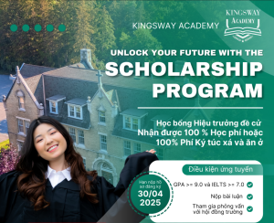 Học bổng 100% từ trường Trung học Kingsway Academy, Toronto 2025