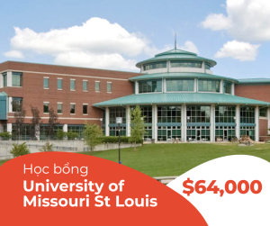 Học bổng $64,000 trường University of Missouri St Louis, Mỹ 2024