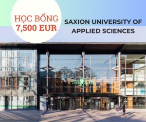 Học bổng 7,500 EUR trường Saxion University of Applied Sciences, Hà Lan 2024