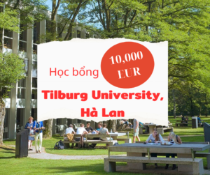 Học bổng 10,000 EUR trường Tilburg University, Hà Lan 2024