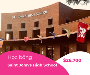 Học bổng $26,700 USD trường Saint John's High School, Mỹ 2024