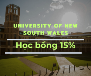 Học bổng 15% trường University of New South Wales, Úc 2024