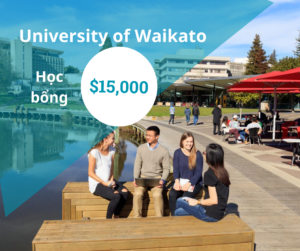 Học bổng $15,000 trường University of Waikato, New Zealand 2024