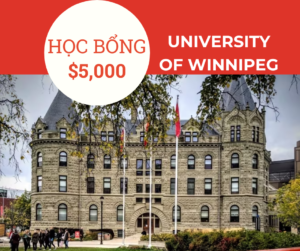 Học bổng $5,000 trường University of Winnipeg, Canada 2024