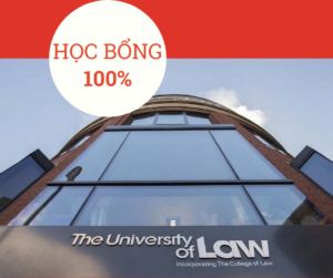 Học bổng 100% trường University of Law, Anh 2024