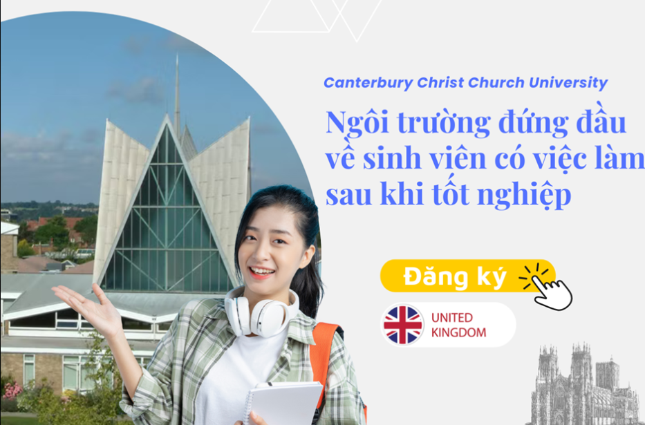 Học bổng 11,500GBP trường Canterbury Christ Church University, Anh 2024