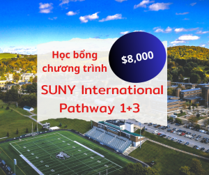 Học bổng $8,000 chương trình SUNY International Pathway 1+3 năm 2024