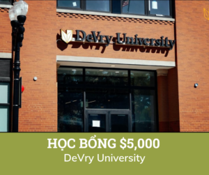 Học bổng $5,000 trường DeVry University, Mỹ 2024