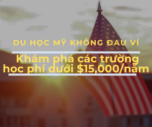 Du Học Mỹ Không Đau Ví: Khám phá các trường học phí dưới $15,000/năm