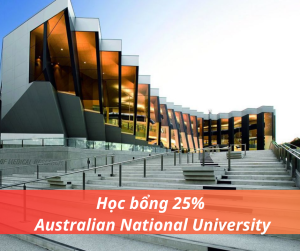 Học bổng 25% trường Australian National University, Úc 
