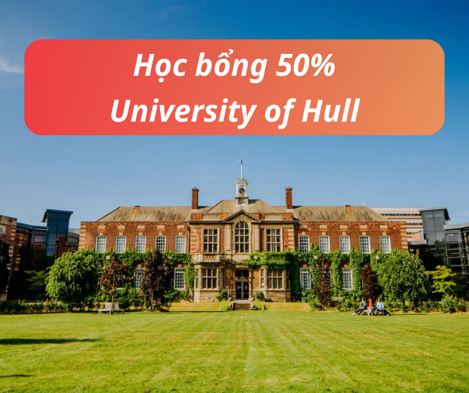 Học bổng 50% trường University of Hull, Anh 2025