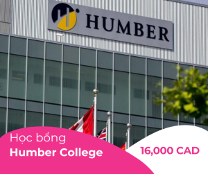 Học bổng 16,000 CAD/4 năm trường Humber College, Canada 