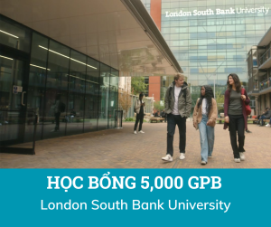 Học bổng 5,000GBP trường London South Bank University, Anh 2025
