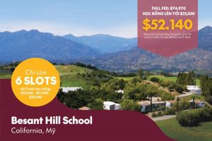 Học bổng $22,830 trường Besant Hill School - California, Mỹ 2025