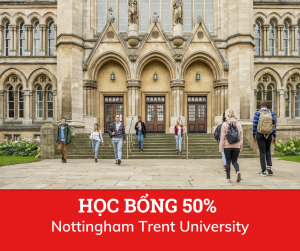 Học bổng 50% trường Nottingham Trent University, Anh 2025
