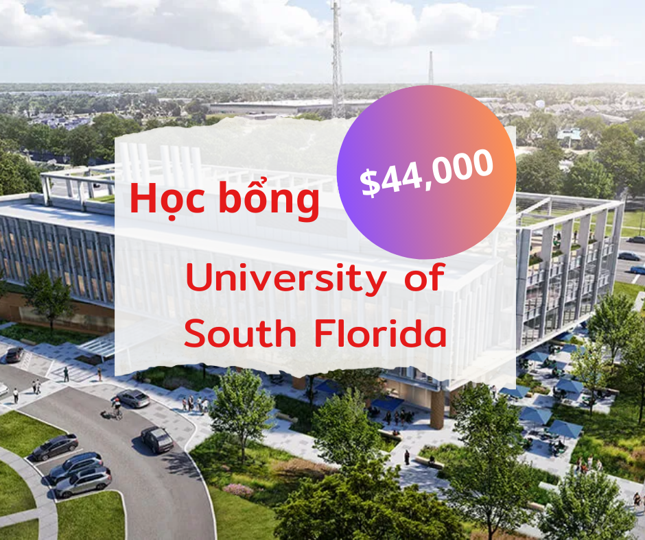 Học bổng $44,000 từ University of South Florida, Florida -Mỹ 2025