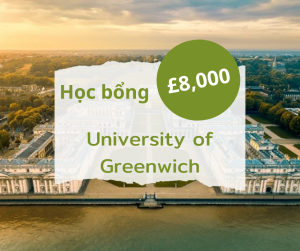 Học bổng £8,000 trường University of Greenwich , Anh 2025